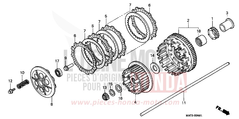 KUPPLUNG (X/Y/1/2/3/4) von Super Blackbird CANDY GLORY RED-U (R101) von 2000